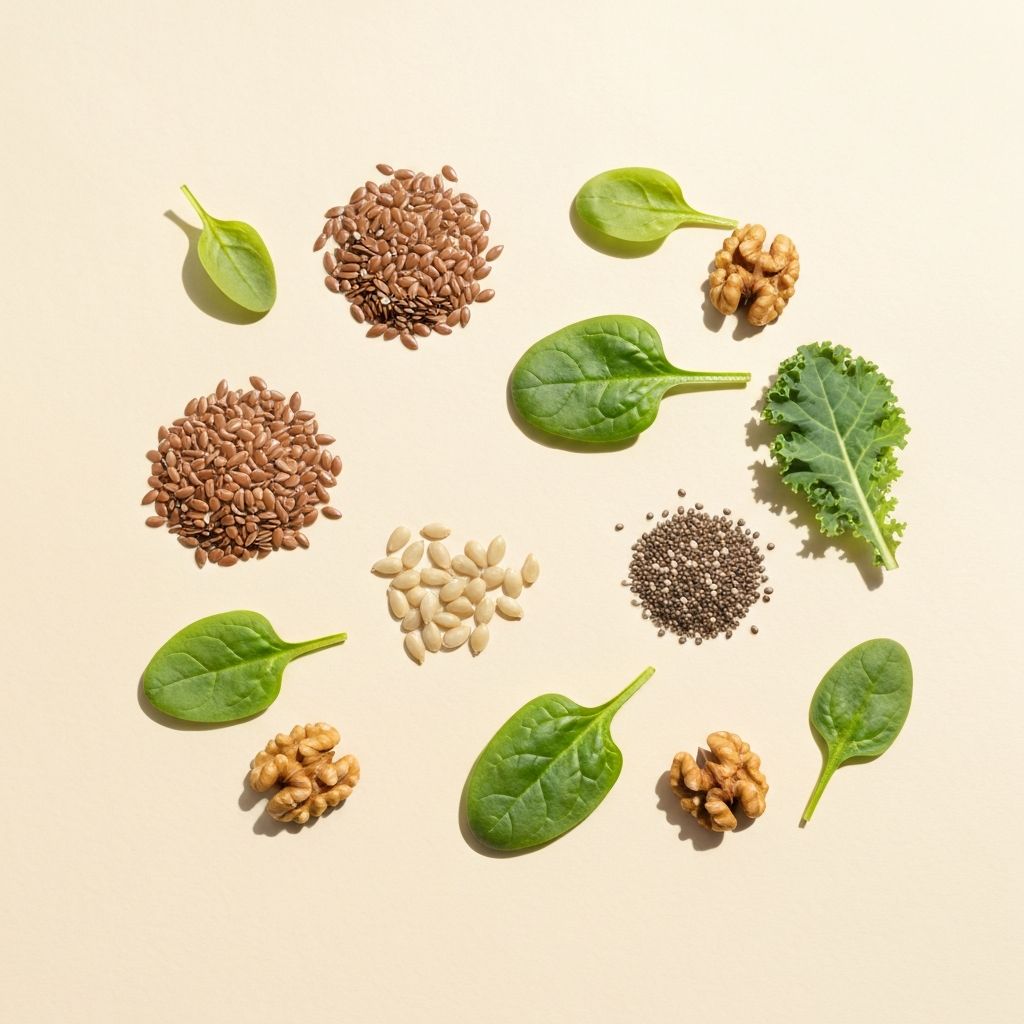 Leinsamen, Chiasamen und Walnüsse